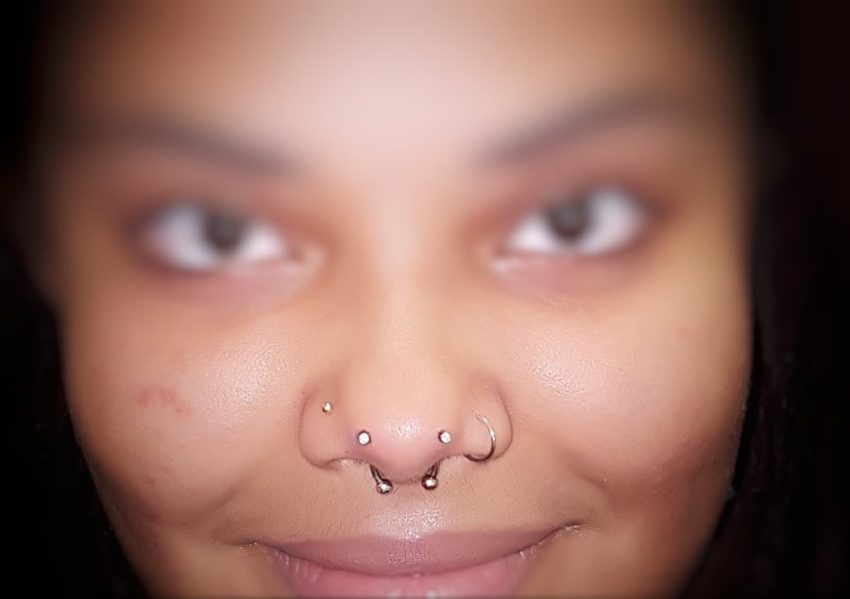 Piercing work by Julie