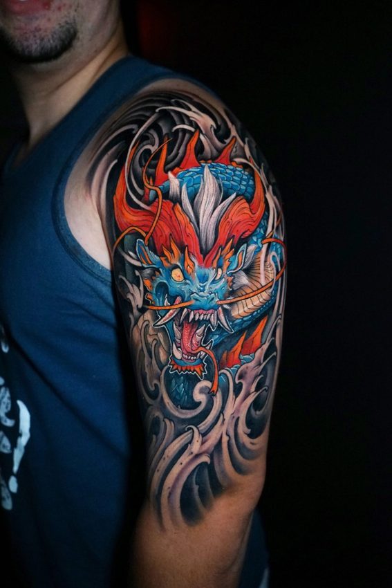 Neo-traditional color piece by Orlando
