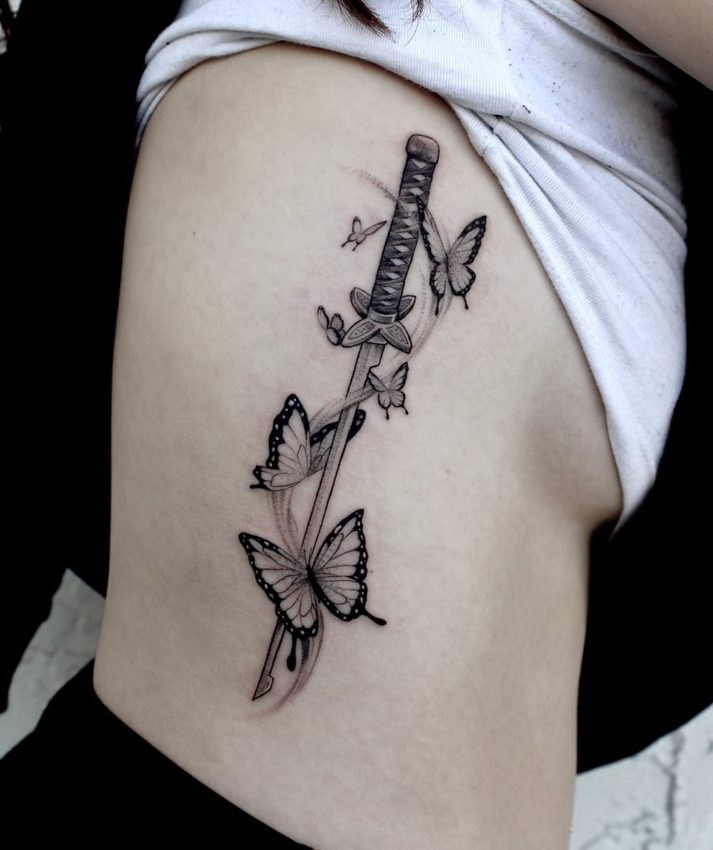 Black and grey piece by Ryan